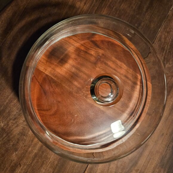 Crate and Barrel Carson Acacia Wood Cake Pedestal - Picture 5 of 8